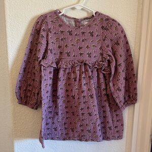 Zara Kids Casual Dress in Purple Floral